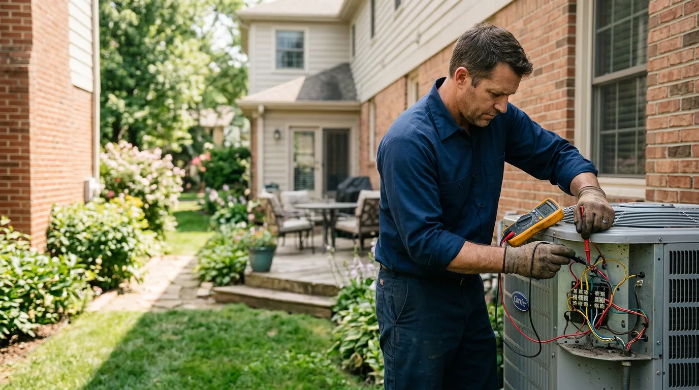 HVAC technician working near Lorenzo, TX